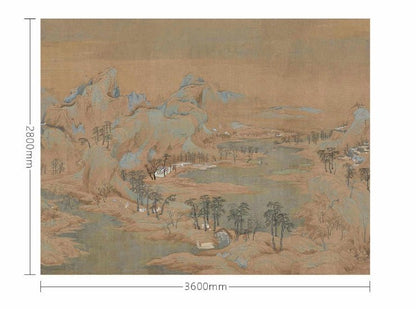 High - End Embroidery Decorative Painting - Suzhou Embroidery with Silk Full - Embroidery Craftsmanship | Commercial Space Soft Decoration Wall Hanging | Bulk Purchases Available with Customizable Patterns and Sizes.Picturesque Landscapes - 海智集
