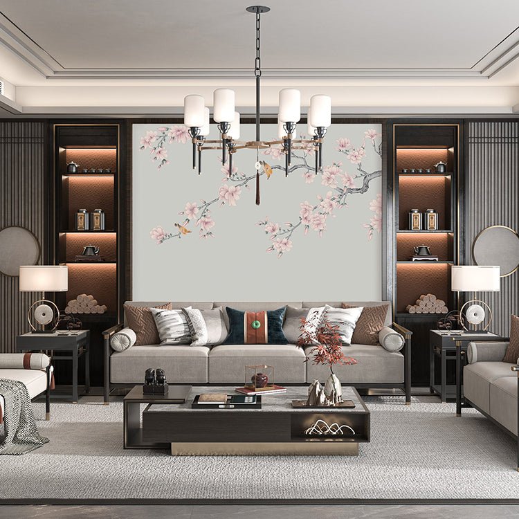 High - End Embroidery Decorative Painting - Suzhou Embroidery with Silk Full - Embroidery Craftsmanship | Commercial Space Soft Decoration Wall Hanging | Bulk Purchases Available with Customizable Patterns and Sizes.Magnolia in Spring Rain - 海智集