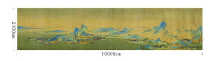 High - End Embroidery Decorative Painting - Suzhou Embroidery with Silk Full - Embroidery Craftsmanship | Commercial Space Soft Decoration Wall Hanging | Bulk Purchases Available with Customizable Patterns and Sizes.A Thousand Miles of Rivers and Mountains - 海智集