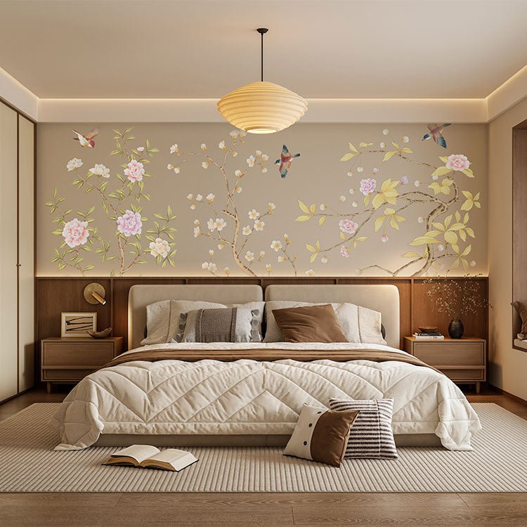 High - End Embroidery Decorative Painting - Suzhou Embroidery with Silk Full - Embroidery Craftsmanship | Commercial Space Soft Decoration Wall Hanging | Bulk Purchases Available with Customizable Patterns and Sizes.Orioles Singing and Swallows Chirping - 海智集