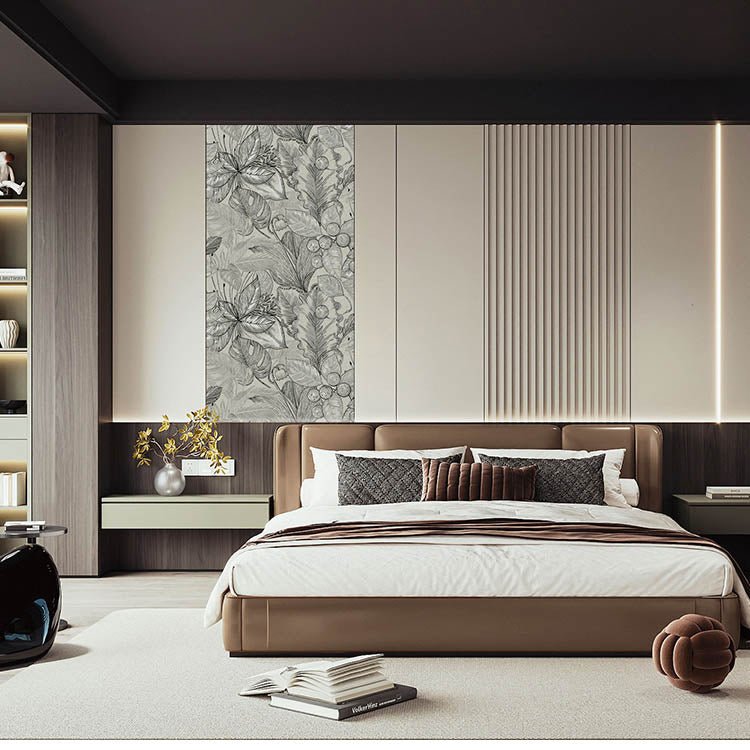 High - End Embroidery Decorative Painting - Suzhou Embroidery with Silk Full - Embroidery Craftsmanship | Commercial Space Soft Decoration Wall Hanging | Bulk Purchases Available with Customizable Patterns and Sizes.Layered Leaf Shadows - 海智集