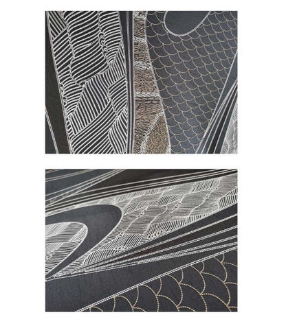 High - End Embroidery Decorative Painting - Suzhou Embroidery with Silk Full - Embroidery Craftsmanship | Commercial Space Soft Decoration Wall Hanging | Bulk Purchases Available with Customizable Patterns and Sizes.Clouds Rising to Form the Sea - 海智集
