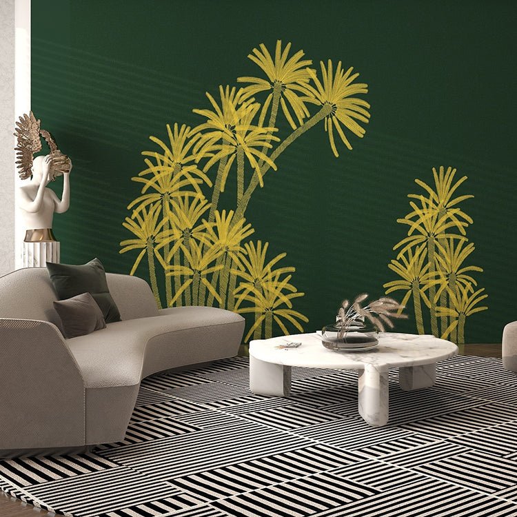 High - End Embroidery Decorative Painting - Suzhou Embroidery with Silk Full - Embroidery Craftsmanship | Commercial Space Soft Decoration Wall Hanging | Bulk Purchases Available with Customizable Patterns and Sizes.Jade Trees in Forest - 海智集