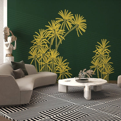 High - End Embroidery Decorative Painting - Suzhou Embroidery with Silk Full - Embroidery Craftsmanship | Commercial Space Soft Decoration Wall Hanging | Bulk Purchases Available with Customizable Patterns and Sizes.Jade Trees in Forest - 海智集