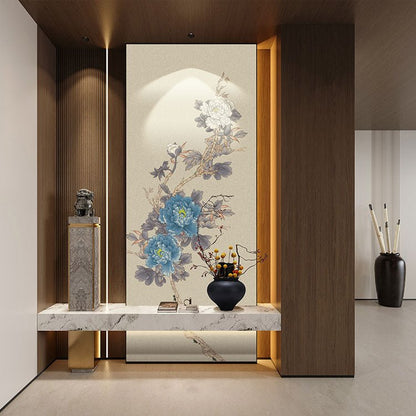 High - End Embroidery Decorative Painting - Suzhou Embroidery with Silk Full - Embroidery Craftsmanship | Commercial Space Soft Decoration Wall Hanging | Bulk Purchases Available with Customizable Patterns and Sizes.National Beauty Peony - 海智集