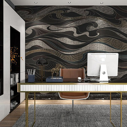 High - End Embroidery Decorative Painting - Suzhou Embroidery with Silk Full - Embroidery Craftsmanship | Commercial Space Soft Decoration Wall Hanging | Bulk Purchases Available with Customizable Patterns and Sizes.Clouds Rising to Form the Sea - 海智集
