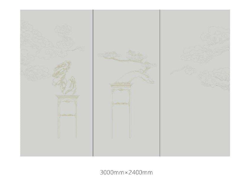 High - End Embroidery Decorative Painting - Suzhou Embroidery with Silk Full - Embroidery Craftsmanship | Commercial Space Soft Decoration Wall Hanging | Bulk Purchases Available with Customizable Patterns and Sizes.Fortune, Prosperity, Longevity, and Joy - 海智集