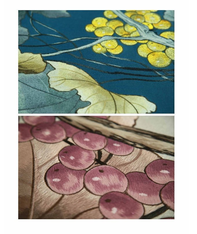 High - End Embroidery Decorative Painting - Suzhou Embroidery with Silk Full - Embroidery Craftsmanship | Commercial Space Soft Decoration Wall Hanging | Bulk Purchases Available with Customizable Patterns and Sizes.Slowly Growing Green Vine - 海智集