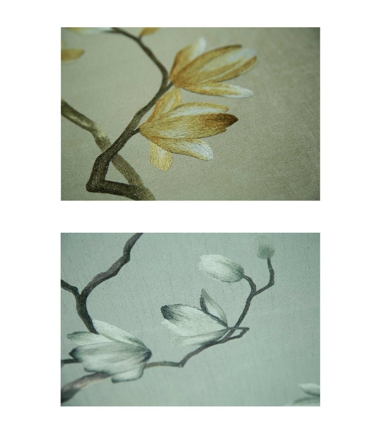 High - End Embroidery Decorative Painting - Suzhou Embroidery with Silk Full - Embroidery Craftsmanship | Commercial Space Soft Decoration Wall Hanging | Bulk Purchases Available with Customizable Patterns and Sizes.Jade Beauty and Orchid Fragrance - 海智集