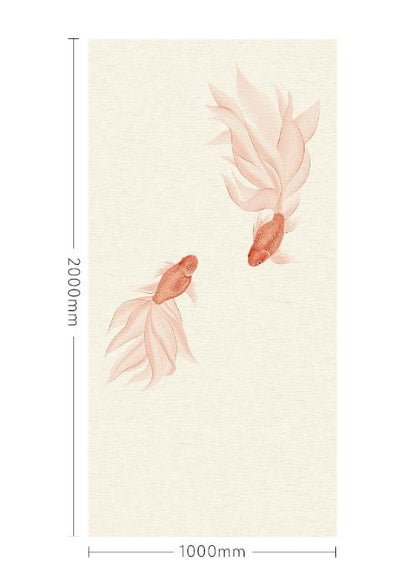 High - End Embroidery Decorative Painting - Suzhou Embroidery with Silk Full - Embroidery Craftsmanship | Commercial Space Soft Decoration Wall Hanging | Bulk Purchases Available with Customizable Patterns and Sizes.Like Water, Like Fish - 海智集