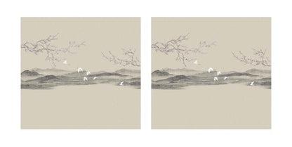 High - End Embroidery Decorative Painting - Suzhou Embroidery with Silk Full - Embroidery Craftsmanship | Commercial Space Soft Decoration Wall Hanging | Bulk Purchases Available with Customizable Patterns and Sizes.Peach Blossoms for a Thousand Miles - 海智集