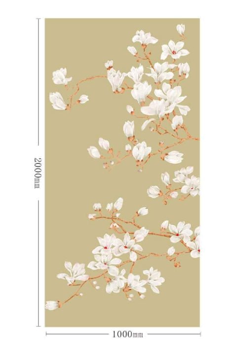 High - End Embroidery Decorative Painting - Suzhou Embroidery with Silk Full - Embroidery Craftsmanship | Commercial Space Soft Decoration Wall Hanging | Bulk Purchases Available with Customizable Patterns and Sizes.Magnolia Flower - 海智集