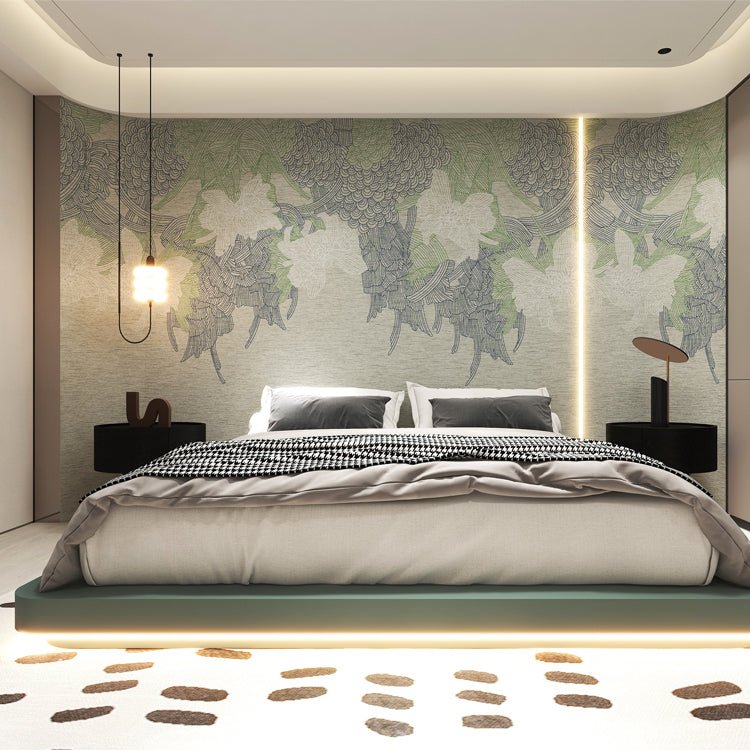 High - End Embroidery Decorative Painting - Suzhou Embroidery with Silk Full - Embroidery Craftsmanship | Commercial Space Soft Decoration Wall Hanging | Bulk Purchases Available with Customizable Patterns and Sizes.Lush Branches and Leaves - 海智集