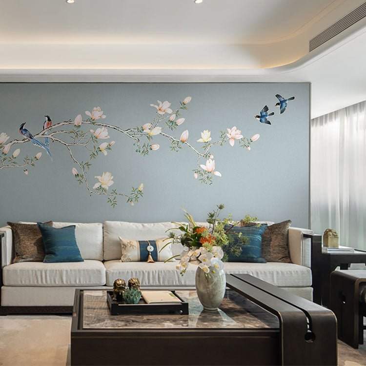 High - End Embroidery Decorative Painting - Suzhou Embroidery with Silk Full - Embroidery Craftsmanship | Commercial Space Soft Decoration Wall Hanging | Bulk Purchases Available with Customizable Patterns and Sizes.Auspicious Sparrow Brings Good News - 海智集