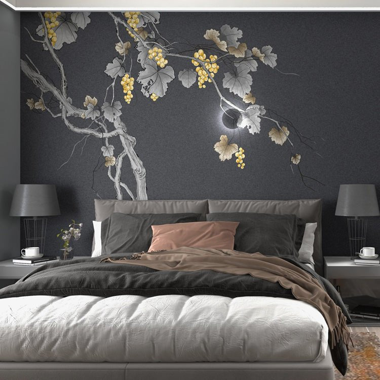 High - End Embroidery Decorative Painting - Suzhou Embroidery with Silk Full - Embroidery Craftsmanship | Commercial Space Soft Decoration Wall Hanging | Bulk Purchases Available with Customizable Patterns and Sizes.Slowly Growing Green Vine - 海智集