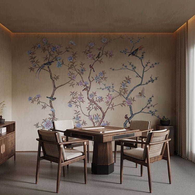 High - End Embroidery Decorative Painting - Suzhou Embroidery with Silk Full - Embroidery Craftsmanship | Commercial Space Soft Decoration Wall Hanging | Bulk Purchases Available with Customizable Patterns and Sizes.Orioles Singing and Swallows Chirping - 海智集