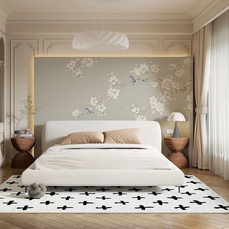 High - End Embroidery Decorative Painting - Suzhou Embroidery with Silk Full - Embroidery Craftsmanship | Commercial Space Soft Decoration Wall Hanging | Bulk Purchases Available with Customizable Patterns and Sizes.Magnolia in Spring Rain - 海智集