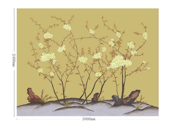 High - End Embroidery Decorative Painting - Suzhou Embroidery with Silk Full - Embroidery Craftsmanship | Commercial Space Soft Decoration Wall Hanging | Bulk Purchases Available with Customizable Patterns and Sizes.Gold and Jade Splendor - 海智集