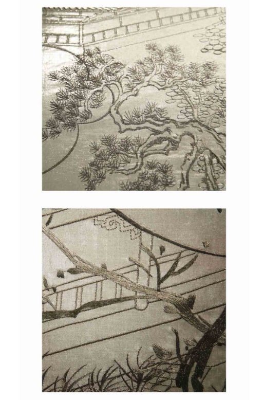 High - End Embroidery Decorative Painting - Suzhou Embroidery with Silk Full - Embroidery Craftsmanship | Commercial Space Soft Decoration Wall Hanging | Bulk Purchases Available with Customizable Patterns and Sizes.A Secluded Path Through Bamboo - 海智集
