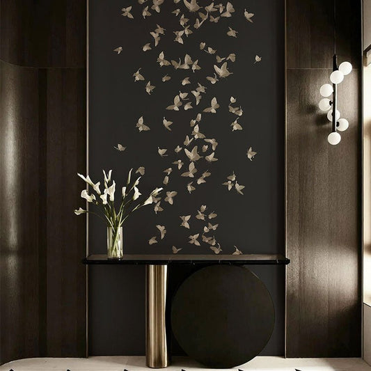 High - End Embroidery Decorative Painting - Suzhou Embroidery with Silk Full - Embroidery Craftsmanship | Commercial Space Soft Decoration Wall Hanging | Bulk Purchases Available with Customizable Patterns and Sizes.Butterfly - 海智集