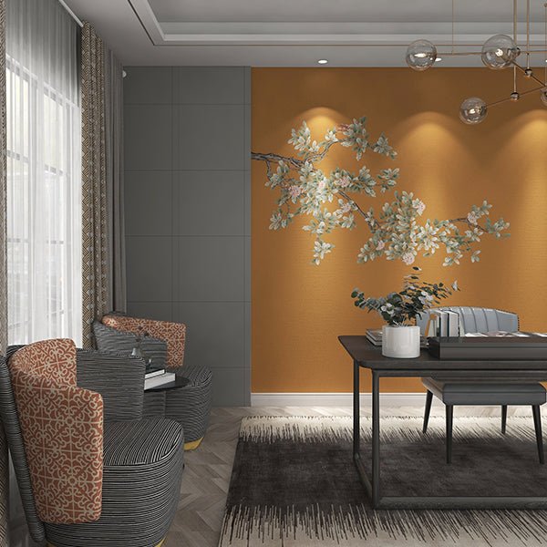 High - End Embroidery Decorative Painting - Suzhou Embroidery with Silk Full - Embroidery Craftsmanship | Commercial Space Soft Decoration Wall Hanging | Bulk Purchases Available with Customizable Patterns and Sizes.New Flowers on the Tree - 海智集