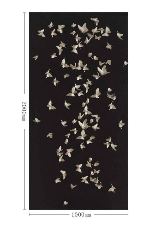 High - End Embroidery Decorative Painting - Suzhou Embroidery with Silk Full - Embroidery Craftsmanship | Commercial Space Soft Decoration Wall Hanging | Bulk Purchases Available with Customizable Patterns and Sizes.Butterfly - 海智集