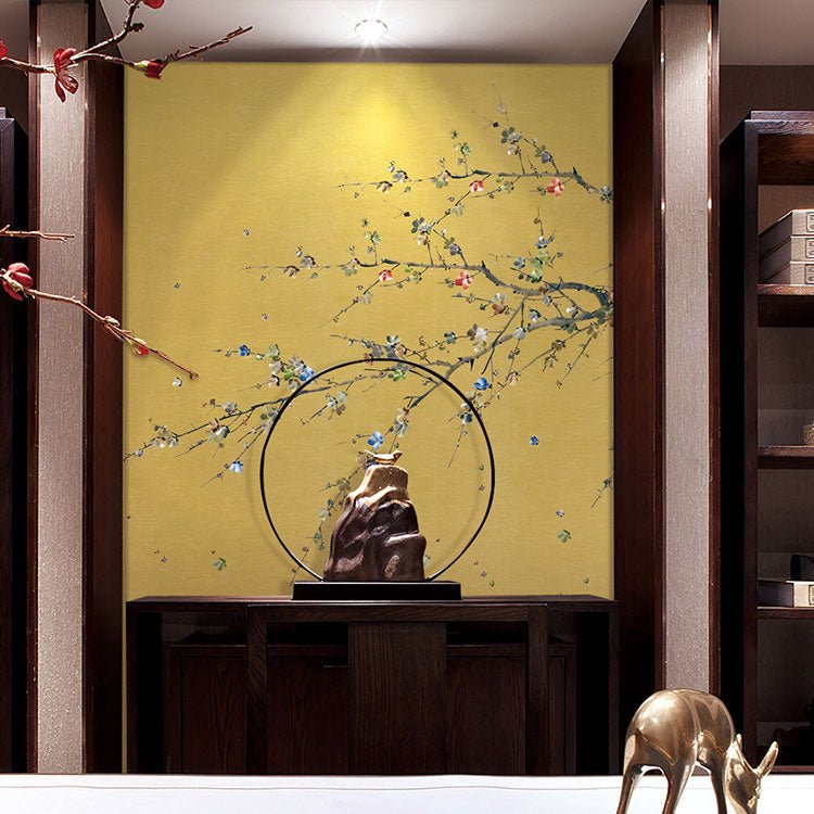 High - End Embroidery Decorative Painting - Suzhou Embroidery with Silk Full - Embroidery Craftsmanship | Commercial Space Soft Decoration Wall Hanging | Bulk Purchases Available with Customizable Patterns and Sizes.Camellia Chant - 海智集