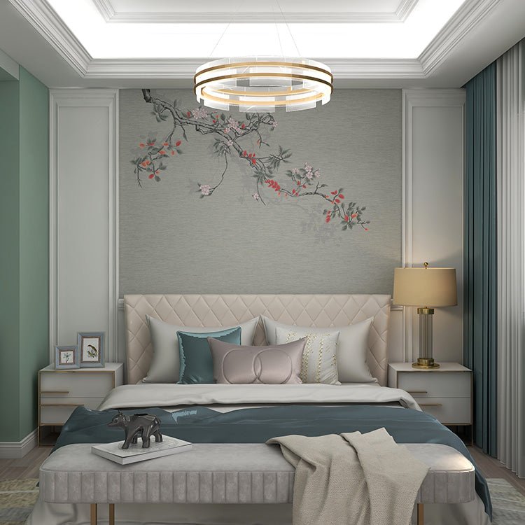 High - End Embroidery Decorative Painting - Suzhou Embroidery with Silk Full - Embroidery Craftsmanship | Commercial Space Soft Decoration Wall Hanging | Bulk Purchases Available with Customizable Patterns and Sizes.Ever Red Leaves and Plums - 海智集
