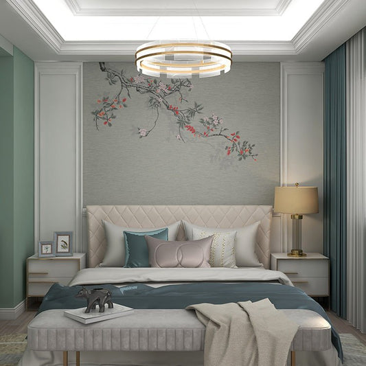 High - End Embroidery Decorative Painting - Suzhou Embroidery with Silk Full - Embroidery Craftsmanship | Commercial Space Soft Decoration Wall Hanging | Bulk Purchases Available with Customizable Patterns and Sizes.Ever Red Leaves and Plums - 海智集