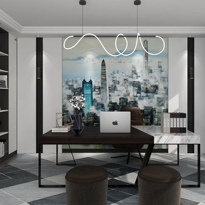 High - End Embroidery Decorative Painting - Suzhou Embroidery with Silk Full - Embroidery Craftsmanship | Commercial Space Soft Decoration Wall Hanging | Bulk Purchases Available with Customizable Patterns and Sizes.Modern Metropolis - 海智集