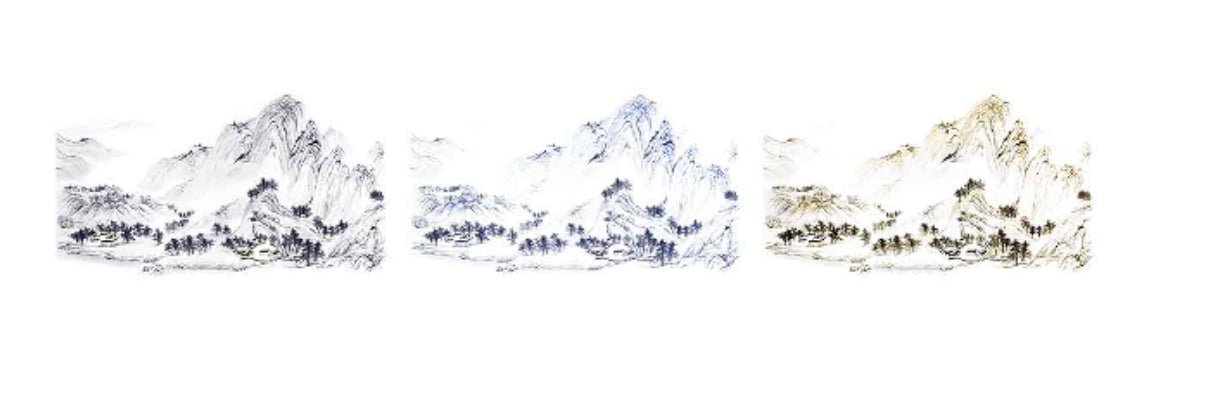 High - End Embroidery Decorative Painting - Suzhou Embroidery with Silk Full - Embroidery Craftsmanship | Commercial Space Soft Decoration Wall Hanging | Bulk Purchases Available with Customizable Patterns and Sizes.Layered Peaks and Ridges - 海智集