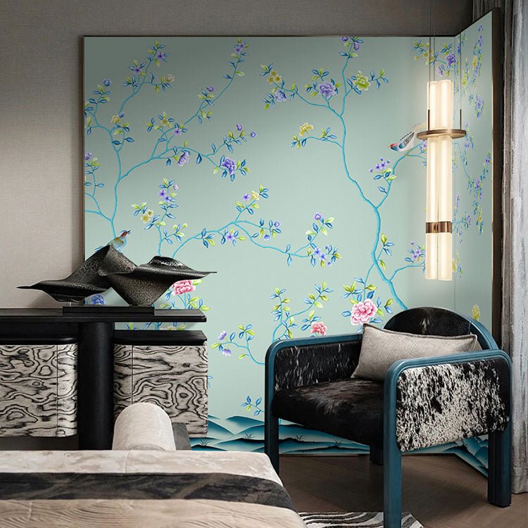 High - End Embroidery Decorative Painting - Suzhou Embroidery with Silk Full - Embroidery Craftsmanship | Commercial Space Soft Decoration Wall Hanging | Bulk Purchases Available with Customizable Patterns and Sizes.A World of Flowers and Splendor - 海智集