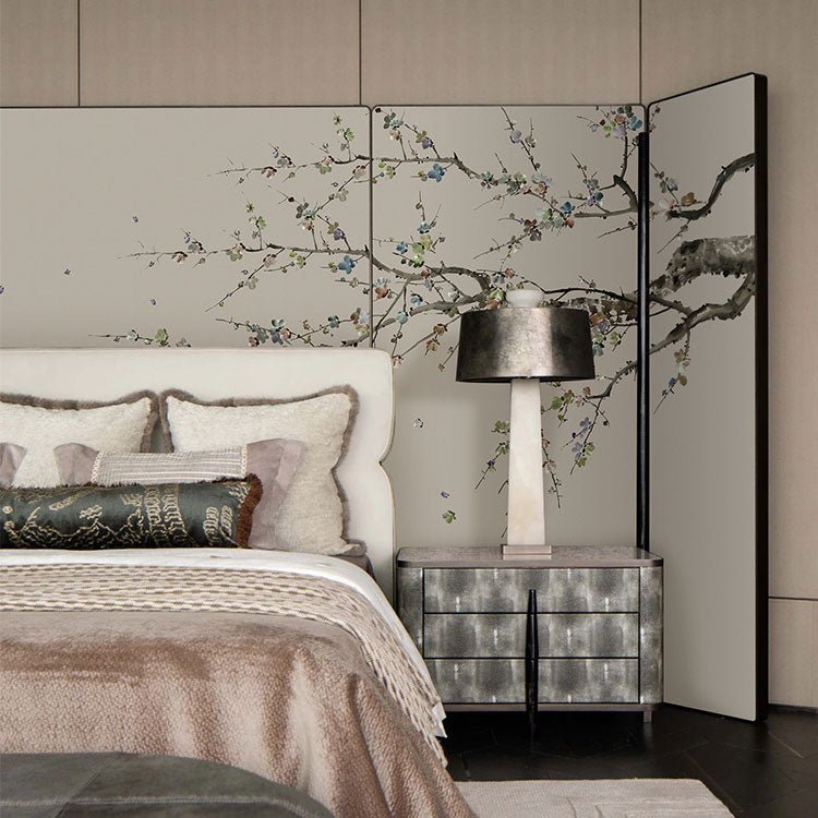 High - End Embroidery Decorative Painting - Suzhou Embroidery with Silk Full - Embroidery Craftsmanship | Commercial Space Soft Decoration Wall Hanging | Bulk Purchases Available with Customizable Patterns and Sizes.Camellia Chant - 海智集