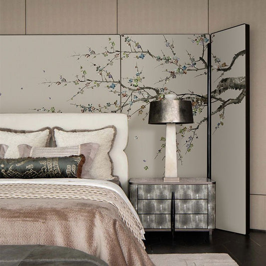 High - End Embroidery Decorative Painting - Suzhou Embroidery with Silk Full - Embroidery Craftsmanship | Commercial Space Soft Decoration Wall Hanging | Bulk Purchases Available with Customizable Patterns and Sizes.Camellia Chant - 海智集