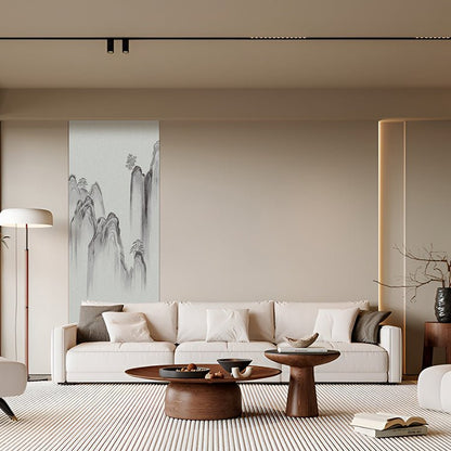 High - End Embroidery Decorative Painting - Suzhou Embroidery with Silk Full - Embroidery Craftsmanship | Commercial Space Soft Decoration Wall Hanging | Bulk Purchases Available with Customizable Patterns and Sizes.Gazing at Mountains and Seas - 海智集