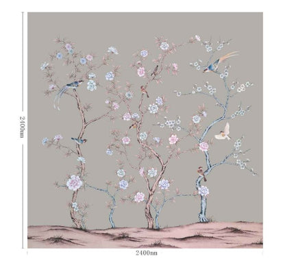 High - End Embroidery Decorative Painting - Suzhou Embroidery with Silk Full - Embroidery Craftsmanship | Commercial Space Soft Decoration Wall Hanging | Bulk Purchases Available with Customizable Patterns and Sizes.Orioles Singing and Swallows Chirping - 海智集