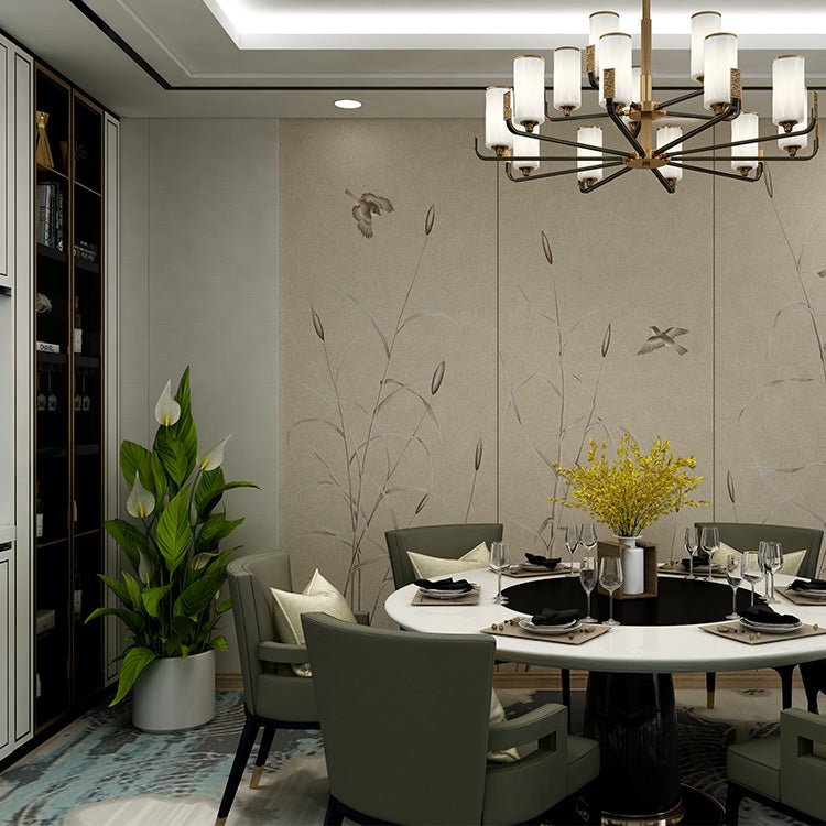 High - End Embroidery Decorative Painting - Suzhou Embroidery with Silk Full - Embroidery Craftsmanship | Commercial Space Soft Decoration Wall Hanging | Bulk Purchases Available with Customizable Patterns and Sizes.Grass Growing and Orioles Flying - 海智集