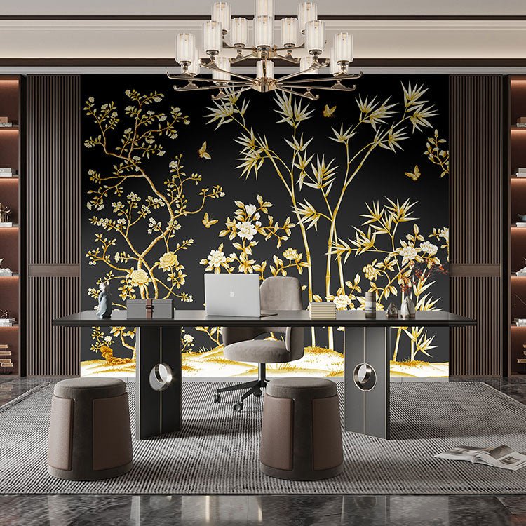 High - End Embroidery Decorative Painting - Suzhou Embroidery with Silk Full - Embroidery Craftsmanship | Commercial Space Soft Decoration Wall Hanging | Bulk Purchases Available with Customizable Patterns and Sizes.Golden Wind and Jade Dew - 海智集