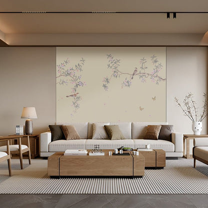 High - End Embroidery Decorative Painting - Suzhou Embroidery with Silk Full - Embroidery Craftsmanship | Commercial Space Soft Decoration Wall Hanging | Bulk Purchases Available with Customizable Patterns and Sizes.Wandering Among Flowers - 海智集