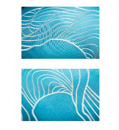 High - End Embroidery Decorative Painting - Suzhou Embroidery with Silk Full - Embroidery Craftsmanship | Commercial Space Soft Decoration Wall Hanging | Bulk Purchases Available with Customizable Patterns and Sizes.Misty Waves Vast and Boundless - 海智集
