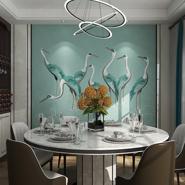 High - End Embroidery Decorative Painting - Suzhou Embroidery with Silk Full - Embroidery Craftsmanship | Commercial Space Soft Decoration Wall Hanging | Bulk Purchases Available with Customizable Patterns and Sizes.Leisurely Clouds and Wild Cranes - 海智集