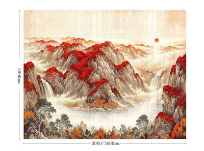 High - End Embroidery Decorative Painting - Suzhou Embroidery with Silk Full - Embroidery Craftsmanship | Commercial Space Soft Decoration Wall Hanging | Bulk Purchases Available with Customizable Patterns and Sizes.Treasure Bowl - 海智集