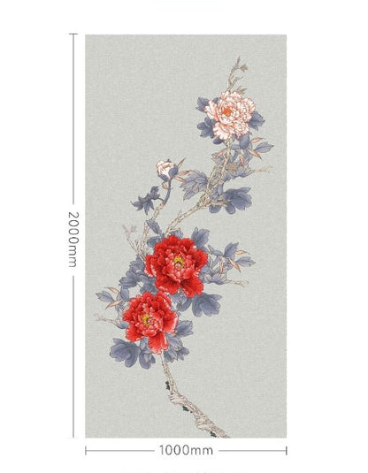 High - End Embroidery Decorative Painting - Suzhou Embroidery with Silk Full - Embroidery Craftsmanship | Commercial Space Soft Decoration Wall Hanging | Bulk Purchases Available with Customizable Patterns and Sizes.National Beauty Peony - 海智集
