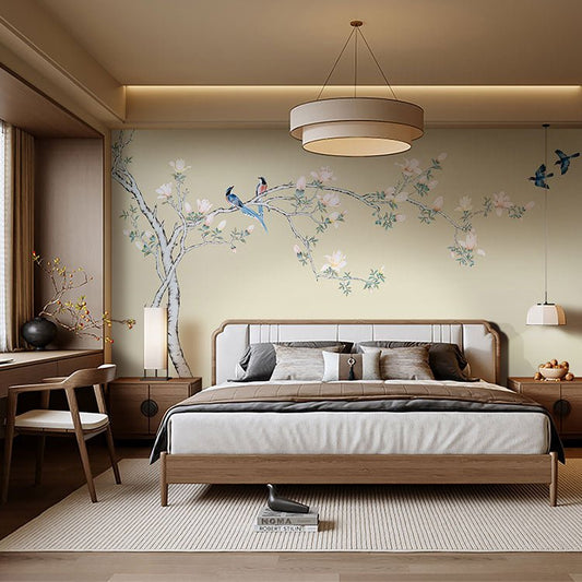High - End Embroidery Decorative Painting - Suzhou Embroidery with Silk Full - Embroidery Craftsmanship | Commercial Space Soft Decoration Wall Hanging | Bulk Purchases Available with Customizable Patterns and Sizes.Auspicious Sparrow Brings Good News - 海智集