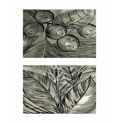 High - End Embroidery Decorative Painting - Suzhou Embroidery with Silk Full - Embroidery Craftsmanship | Commercial Space Soft Decoration Wall Hanging | Bulk Purchases Available with Customizable Patterns and Sizes.Layered Leaf Shadows - 海智集