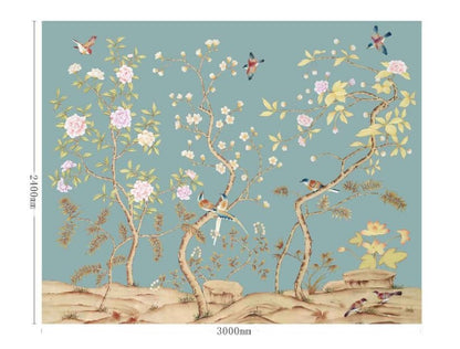 High - End Embroidery Decorative Painting - Suzhou Embroidery with Silk Full - Embroidery Craftsmanship | Commercial Space Soft Decoration Wall Hanging | Bulk Purchases Available with Customizable Patterns and Sizes.Orioles Singing and Swallows Chirping - 海智集