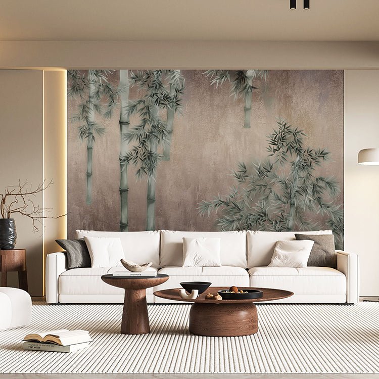 High - End Embroidery Decorative Painting - Suzhou Embroidery with Silk Full - Embroidery Craftsmanship | Commercial Space Soft Decoration Wall Hanging | Bulk Purchases Available with Customizable Patterns and Sizes.Bamboo Imprints in Golden Light - 海智集