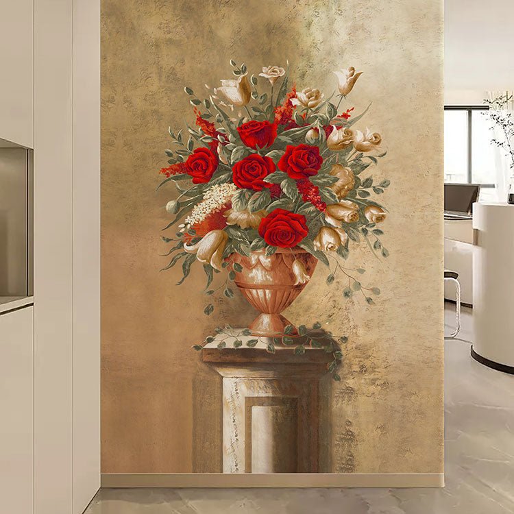 High - End Embroidery Decorative Painting - Suzhou Embroidery with Silk Full - Embroidery Craftsmanship | Commercial Space Soft Decoration Wall Hanging | Bulk Purchases Available with Customizable Patterns and Sizes.Dazzling Purple and Red - 海智集