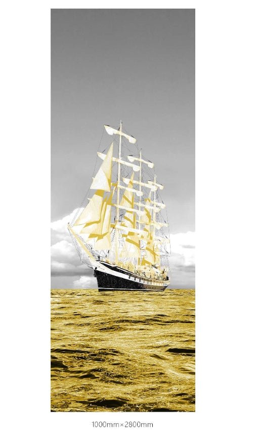 High - End Embroidery Decorative Painting - Suzhou Embroidery with Silk Full - Embroidery Craftsmanship | Commercial Space Soft Decoration Wall Hanging | Bulk Purchases Available with Customizable Patterns and Sizes.Smooth Sailing - 海智集