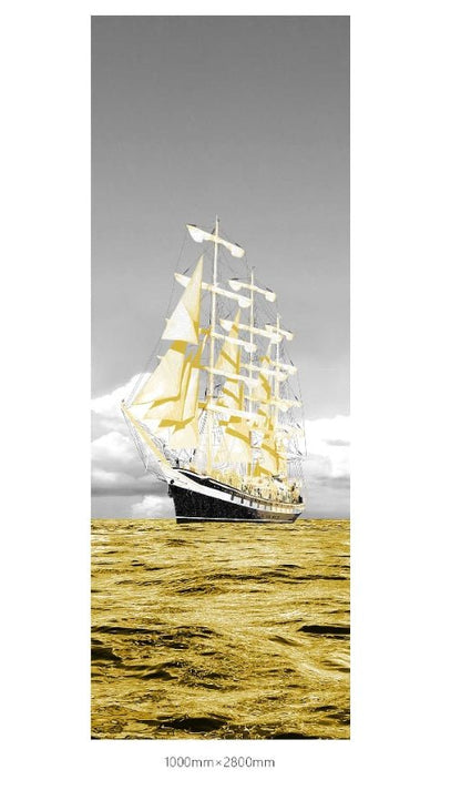 High - End Embroidery Decorative Painting - Suzhou Embroidery with Silk Full - Embroidery Craftsmanship | Commercial Space Soft Decoration Wall Hanging | Bulk Purchases Available with Customizable Patterns and Sizes.Smooth Sailing - 海智集